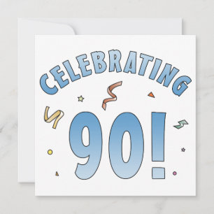 Fun Festive 90th Birthday Gifts Card