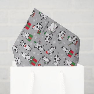 Fun Festive Christmas Cows Tissue Paper