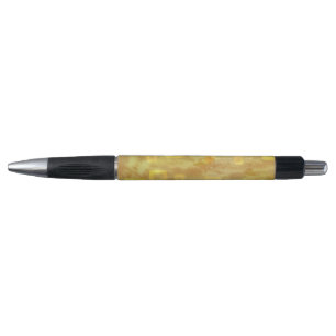 Fun Festive Modern Chic Yellow Geometric Pen