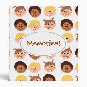 Fun Fifties Vintage Kids Custom Art Binder