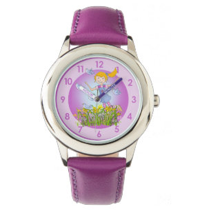 Fun filles printemps oiseaux poignet montre