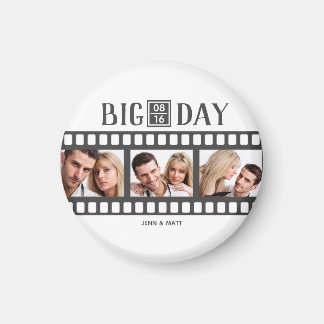 Fun Film Wedding Add 3 Photos Magnet