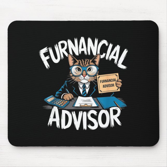 Fun Financial Planner Gift Funny Retirement Adviso Mouse Pad (Front)