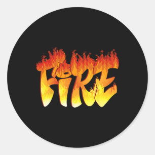 Fun Fire and Ice Costume Halloween Family Matching Classic Round Sticker