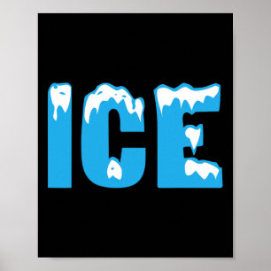 Fun Fire And Ice Costume Halloween Family Matching Poster
