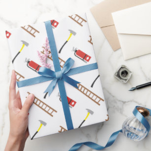 Fun Fireman Things wrapping paper