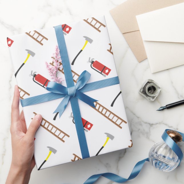 Fun Fireman Things wrapping paper (Gifting)