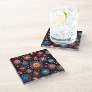 Fun Fireworks  Glass Coaster
