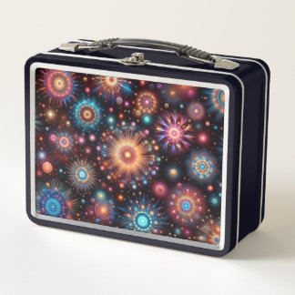 Fun Fireworks  Metal Lunch Box
