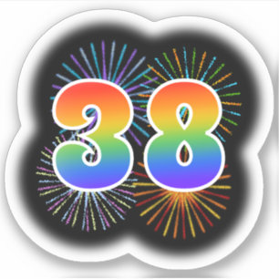 Fun Fireworks + Rainbow Pattern "38" Event #