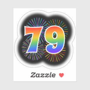 Fun Fireworks + Rainbow Pattern "79" Event #