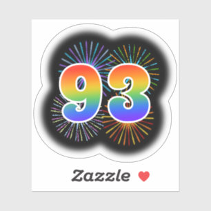 Fun Fireworks + Rainbow Pattern "93" Event #