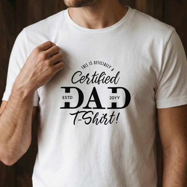 Fun First Father’s Day Certified Dad New Dad Est. Tri-Blend Shirt (Fun First Father’s Day Certified Dad New Dad Est. Tri-Blend Shirt)