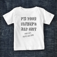 Fun First Father's Day Gift from Kids Humour Funny