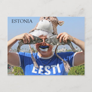 Fun Fishy/Gofy Face Estonia Postcard! Postcard