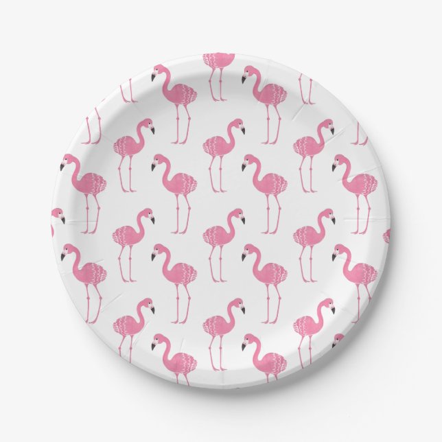 Fun Flamingo Paper Plate (Front)