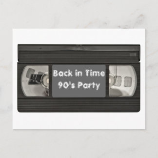 Fun Flash Back VHS Invitation de la partie