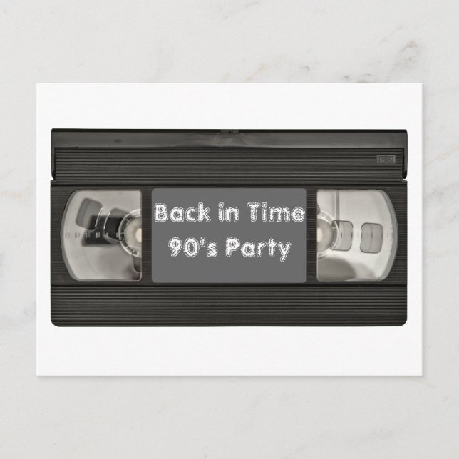 Fun Flash Back VHS Invitation de la partie (Devant)