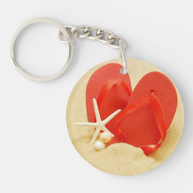 Fun Flip-Flops Keychain (Front)