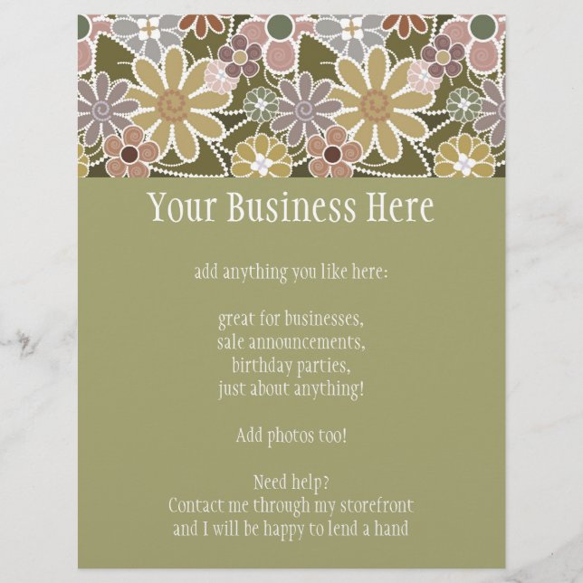 Fun Floral Flyer (Front)