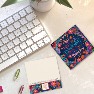 Fun Floral Heart Inspirant Citation Cartes de gent