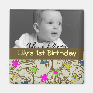 Fun Flower Baby Favour Magnet