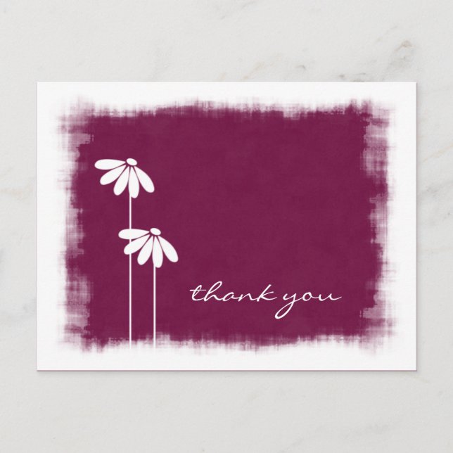 Fun Flower Postcard - Thank You (Front)