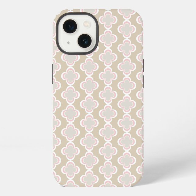 Fun Flower Print iPhone Case (Back)