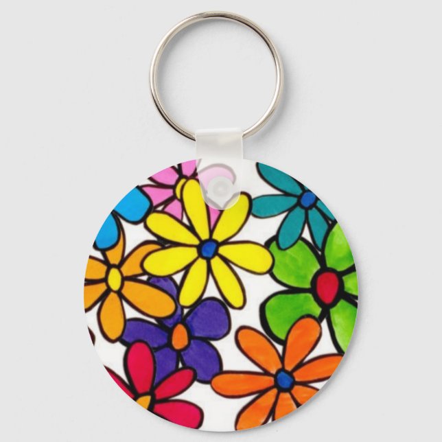 fun flowers keychain (Front)