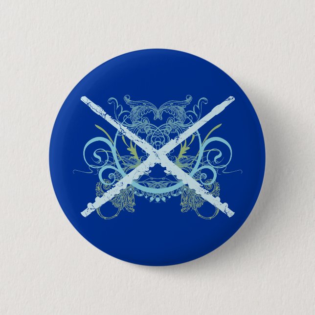 Fun Flute Grunge Button (Front)