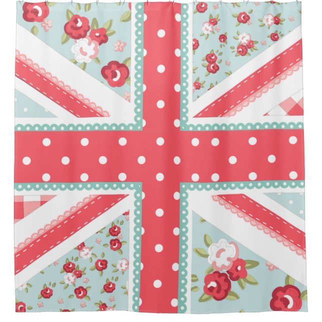 Fun Folk Quilt British Union Jack Pastels (Front)