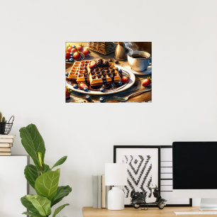 Fun food lovers kitchen poster