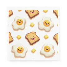 Fun Food Themed Paper Napkins