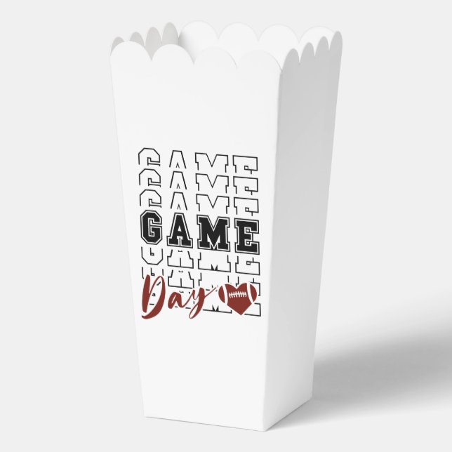 Fun Football game day word art  Favor Box (Front)