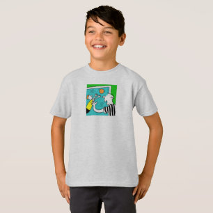 Fun Football T-shirt shows a Player Scoring