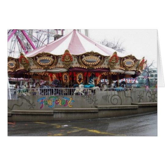 fun forest carousel card