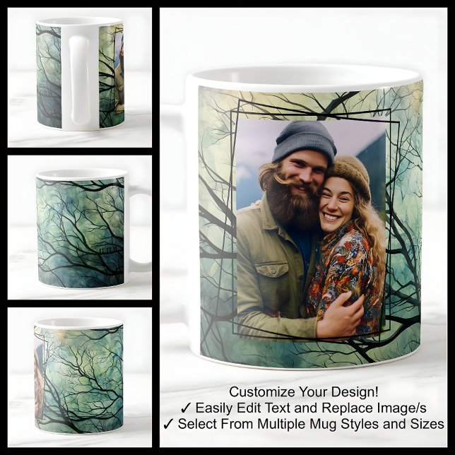 Fun Forest Tree Branches Photo Template Custom 020 Coffee Mug (Creator Uploaded)