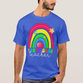 Fun Fourth Grade Rainbow, Colorful Back to School  T-Shirt
