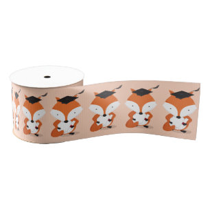 Fun Fox Graduation Grosgrain Ribbon