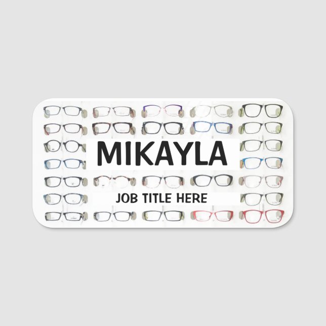 Fun Frames Optician Name Tag (Front)