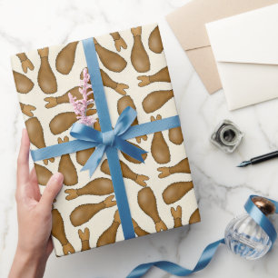 Fun Fried chicken pattern wrapping paper