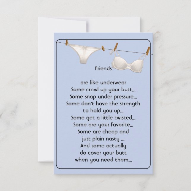 Fun Friend are like Underwear Fun Quote (Front)
