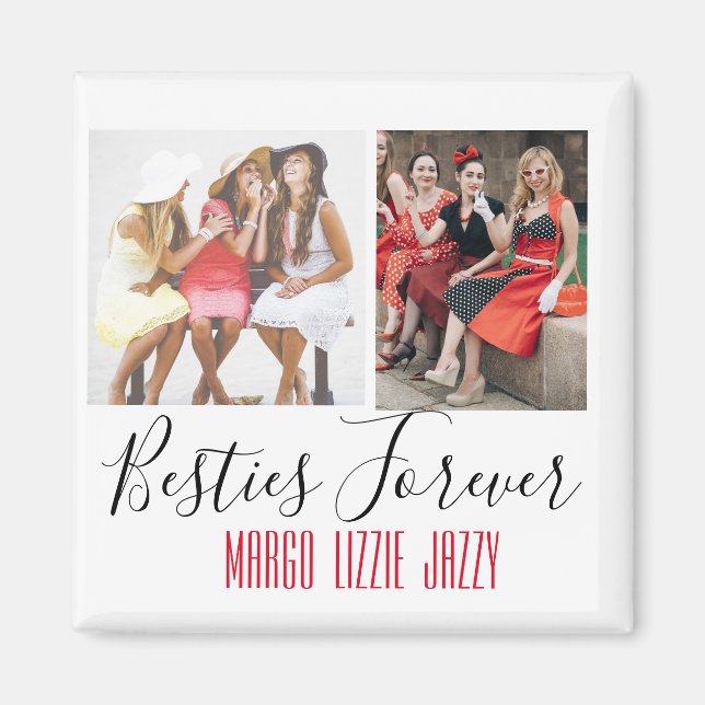 Fun Friendship Customized Photo  Magnet (Front)