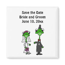 Fun Frog Bride and Groom Wedding Design