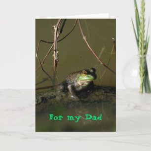Fun Frog Fathers' Day Card