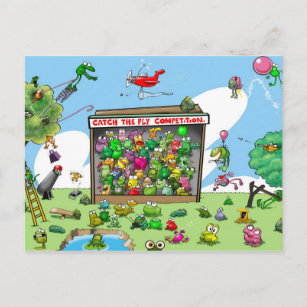 Fun Frogs Postcard