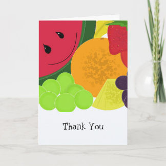 Fun Fruit Explosion Thank You Card