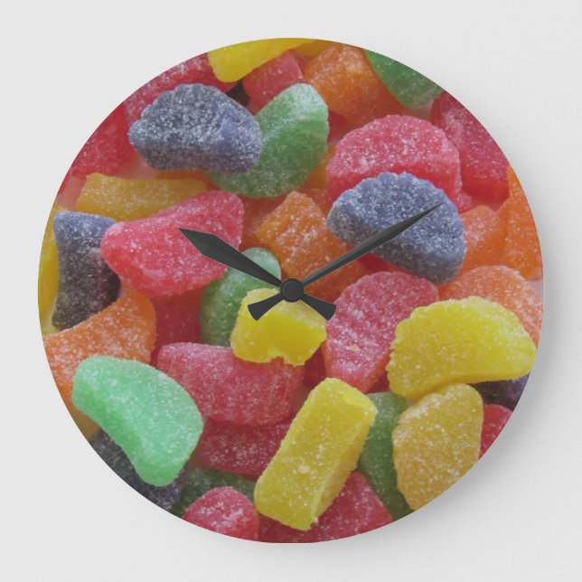 Fun Fruit Jelly Candy Wall Clock (Front)