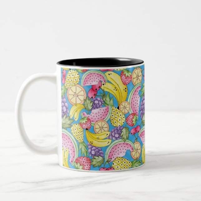 Fun Fruits Line Mug (Left)