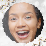 Fun Full Face Close Up Selfie Photo Balloon<br><div class="desc">Funny full face photo birthday party balloon.  Personalize it by adding a 1x1 square photo of yourself or the gift recipient.  Unisex for men and for women. Suitable for kids and adults.</div>